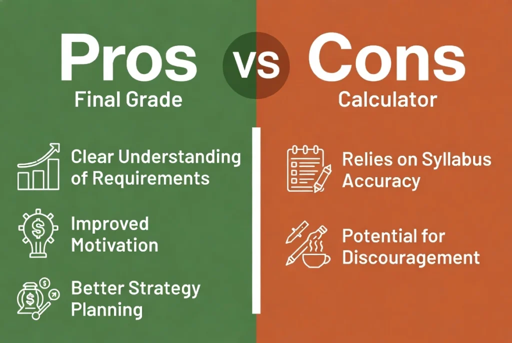 Quick visual summary of pros and cons.